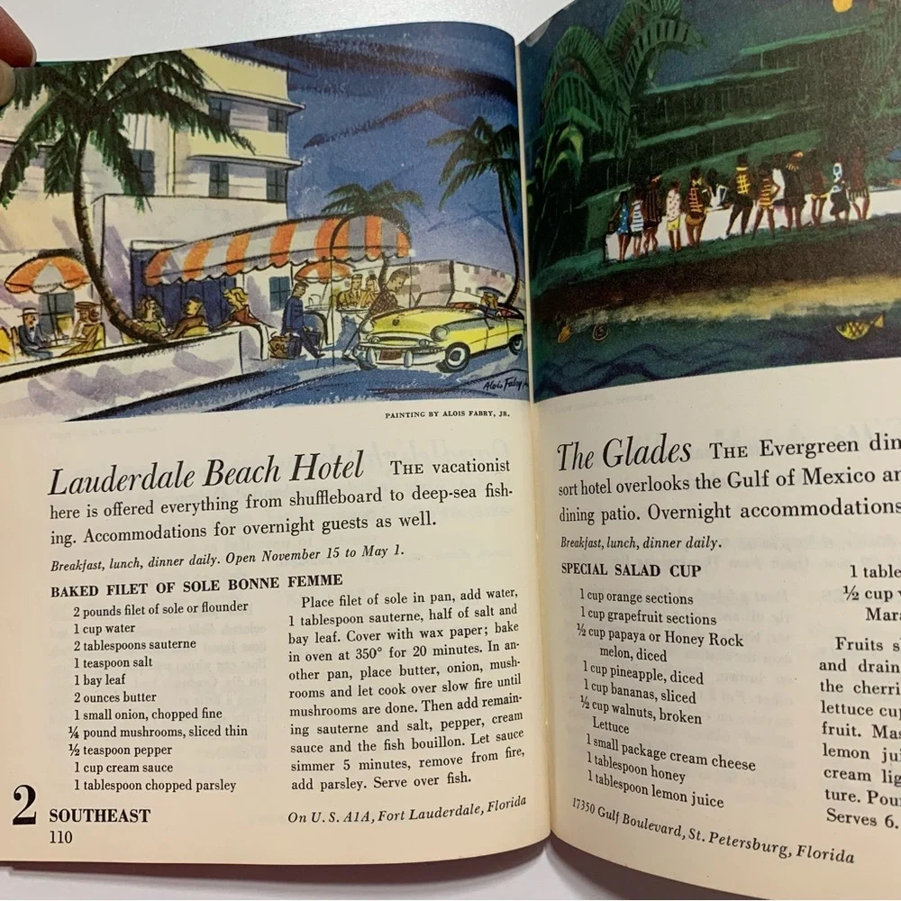 1954 The 2nd Ford Treasury of Favorite Recipes from Famous Eating Places Book